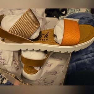 Orange Blowfish Sandals